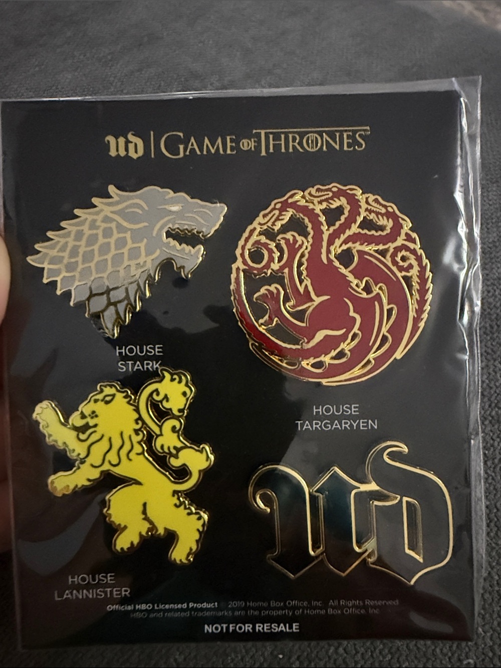 Game of thrones pins  - houses